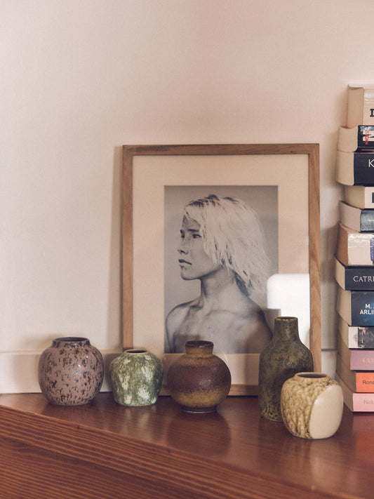 Moiville 70s Style Artisan Vase Set - 5 Piece Collection