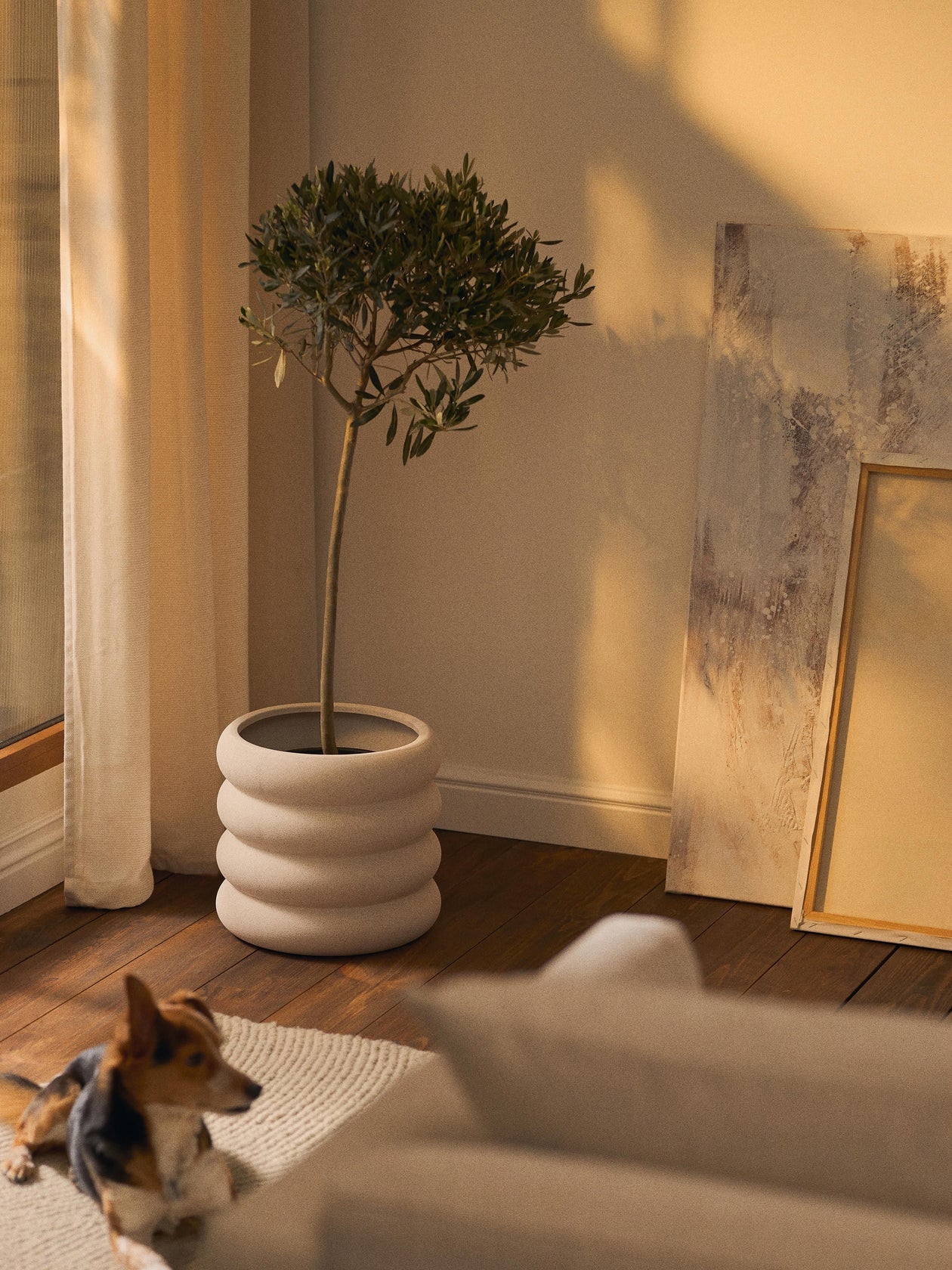 Moiville Rudi Stoneware Planter, 30 cm Height