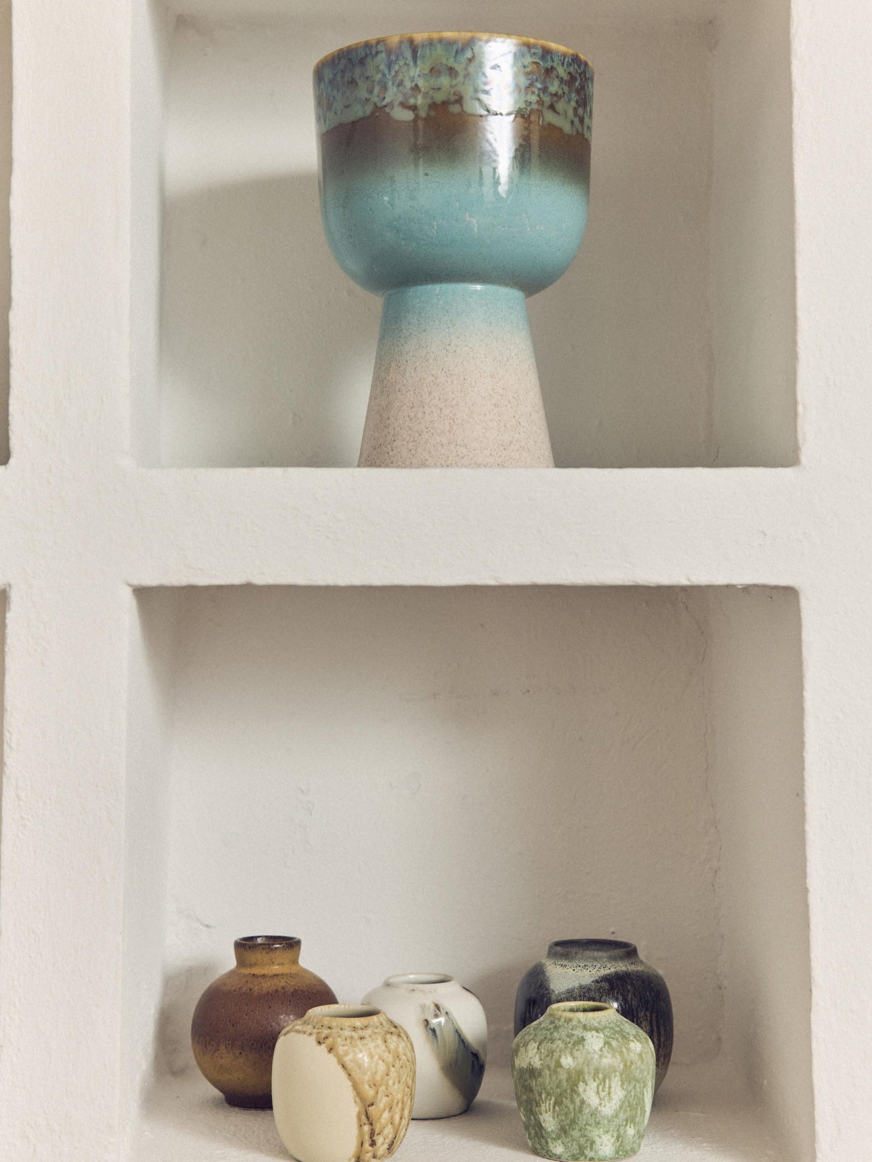 Moiville 70s Style Artisan Vase Set - 5 Piece Collection