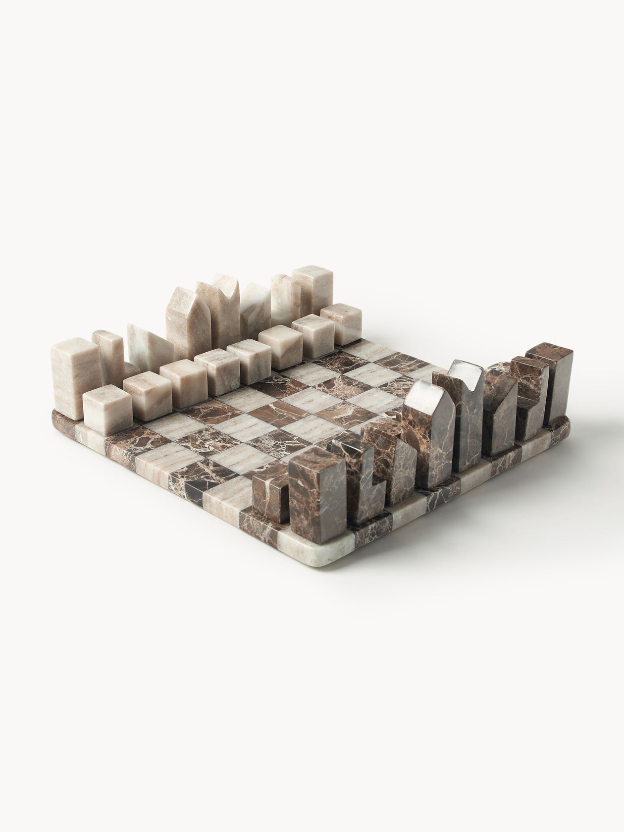Moiville Handcrafted Marble Chess Set - Lucien Edition